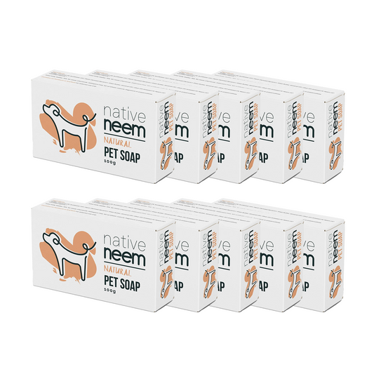Organic Neem Pet Soap Bars (10 x 75g Bars - Discontinued Old Formula)