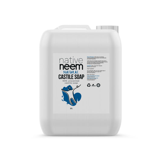 Pure Castile Liquid Soap (unscented) 25L - NativeNeem