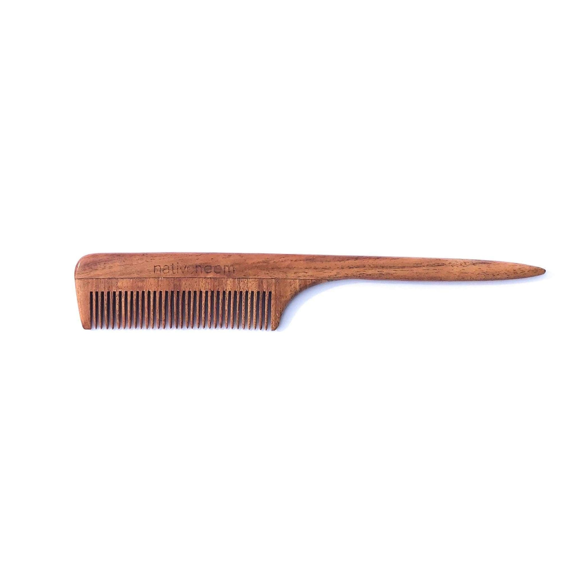 Wooden Neem Comb Mixed Tooth - NativeNeem